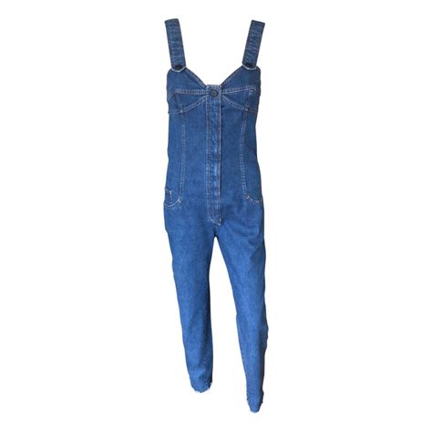 chanel vintage denim|chanel denim jumpsuit.